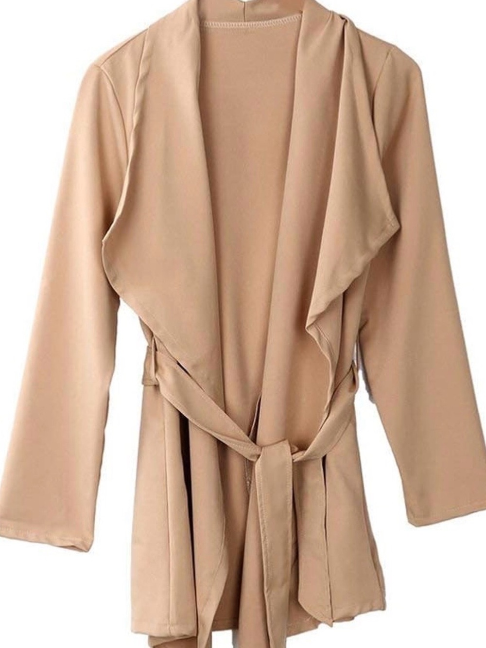 Windsor Taupe Wrap Robe with Self-Tie Belt